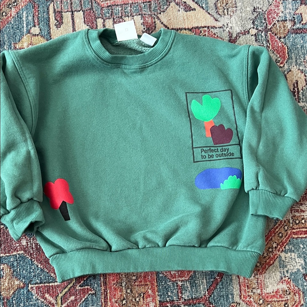 Zara Forest Green Sweatshirt